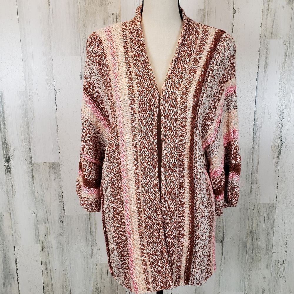 J. Jill Chunky Knit Cardigan Sz L